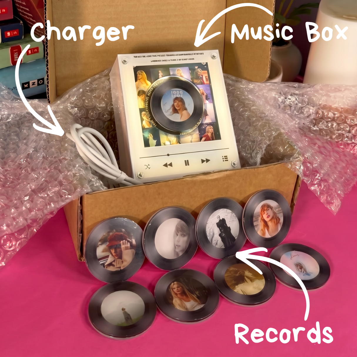 Echo Spins™ Girls - Magnetic Record Player