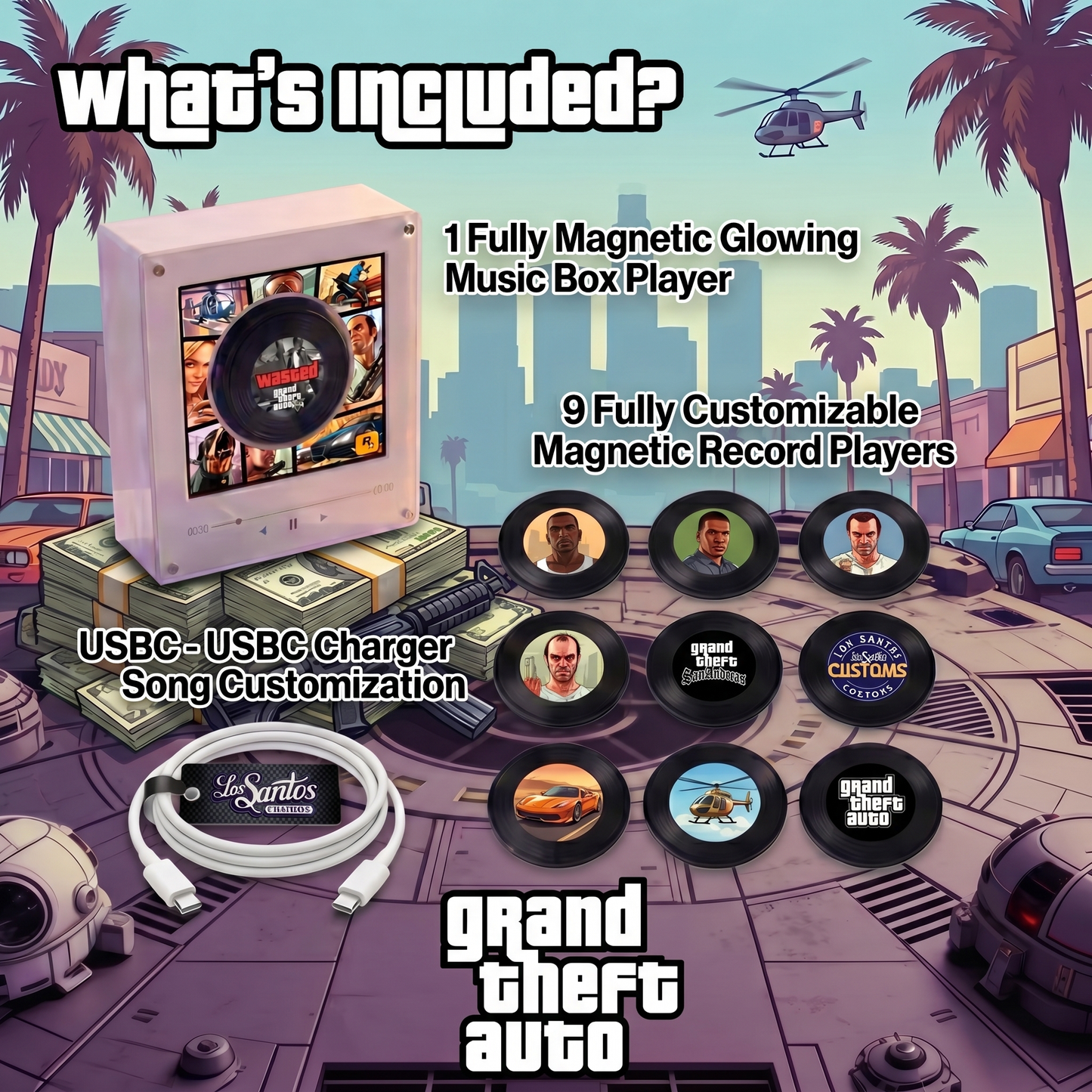 Echo Spins™ GTA - Magnetic Record Player