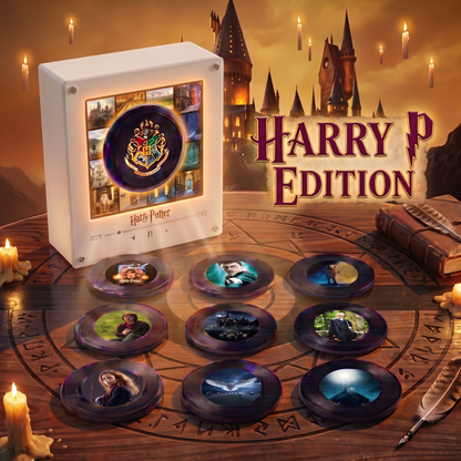Echo Spins™ Potter Inspired - Customizable Magnetic Record Player