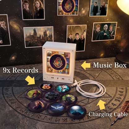 Echo Spins™ Potter Inspired - Customizable Magnetic Record Player