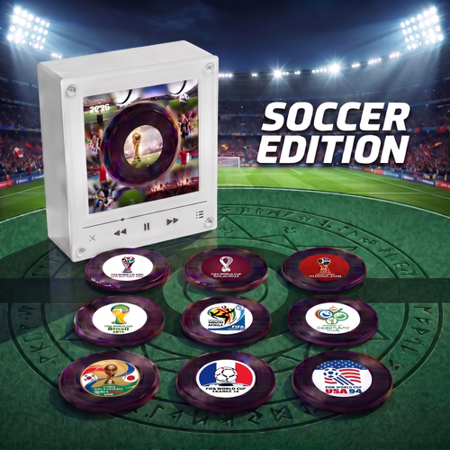 Echo Spins™ Soccer Edition - Customizable Magnetic Record Player
