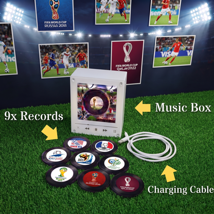 Echo Spins™ Soccer Edition - Customizable Magnetic Record Player