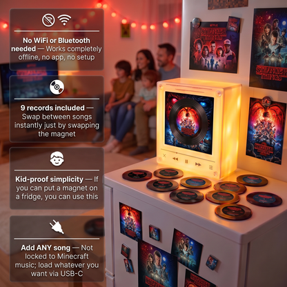 Echo Spins™ GOT Edition - Customizable Magnetic Record Player