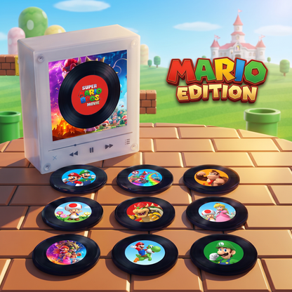 Echo Spins™ Mario Edition - Customizable Magnetic Record Player