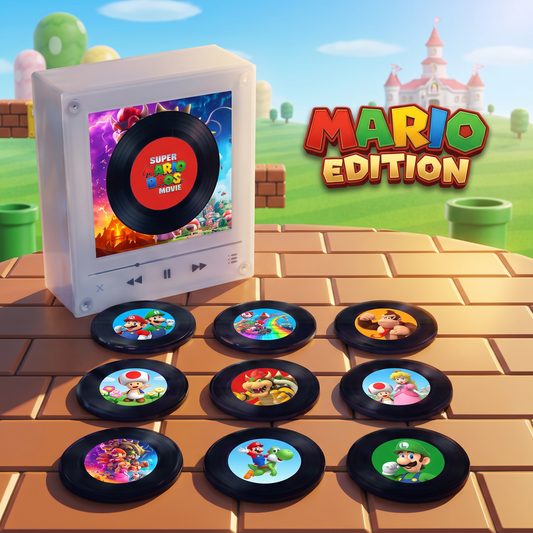 Echo Spins™ Mario Edition - Customizable Magnetic Record Player