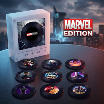 Echo Spins™ Marvel Edition - Customizable Magnetic Record Player