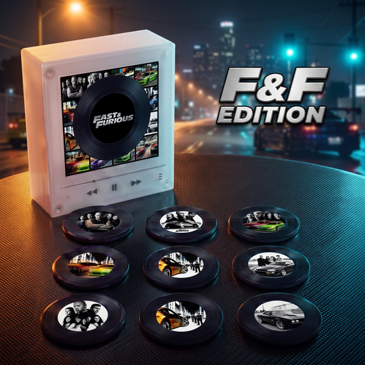 Echo Spins™ F&F Edition - Customizable Magnetic Record Player
